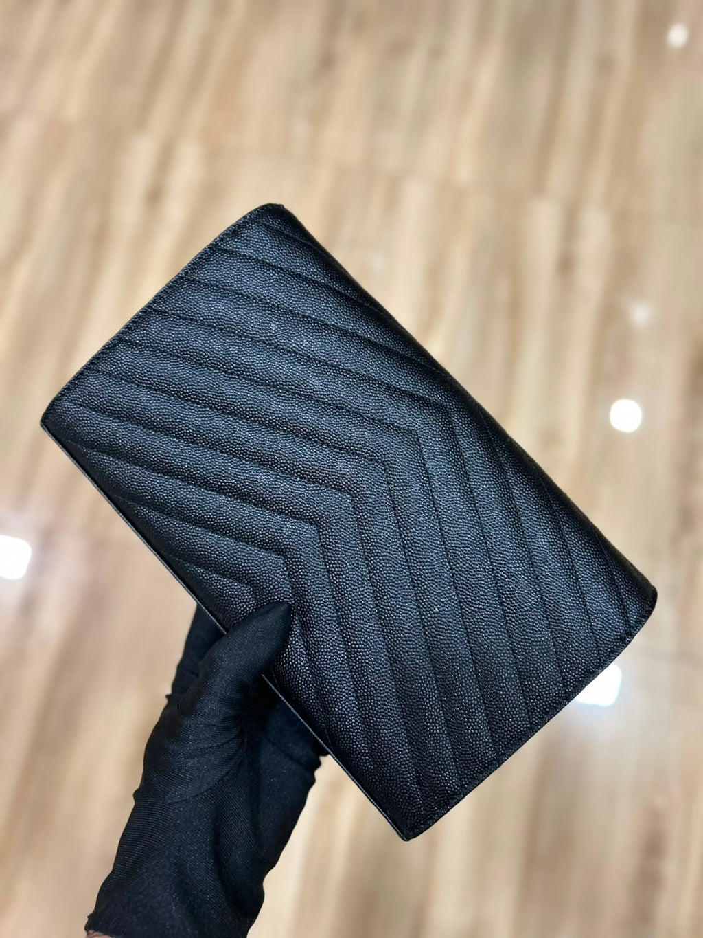 YSL DOMINO CALF LEATHER