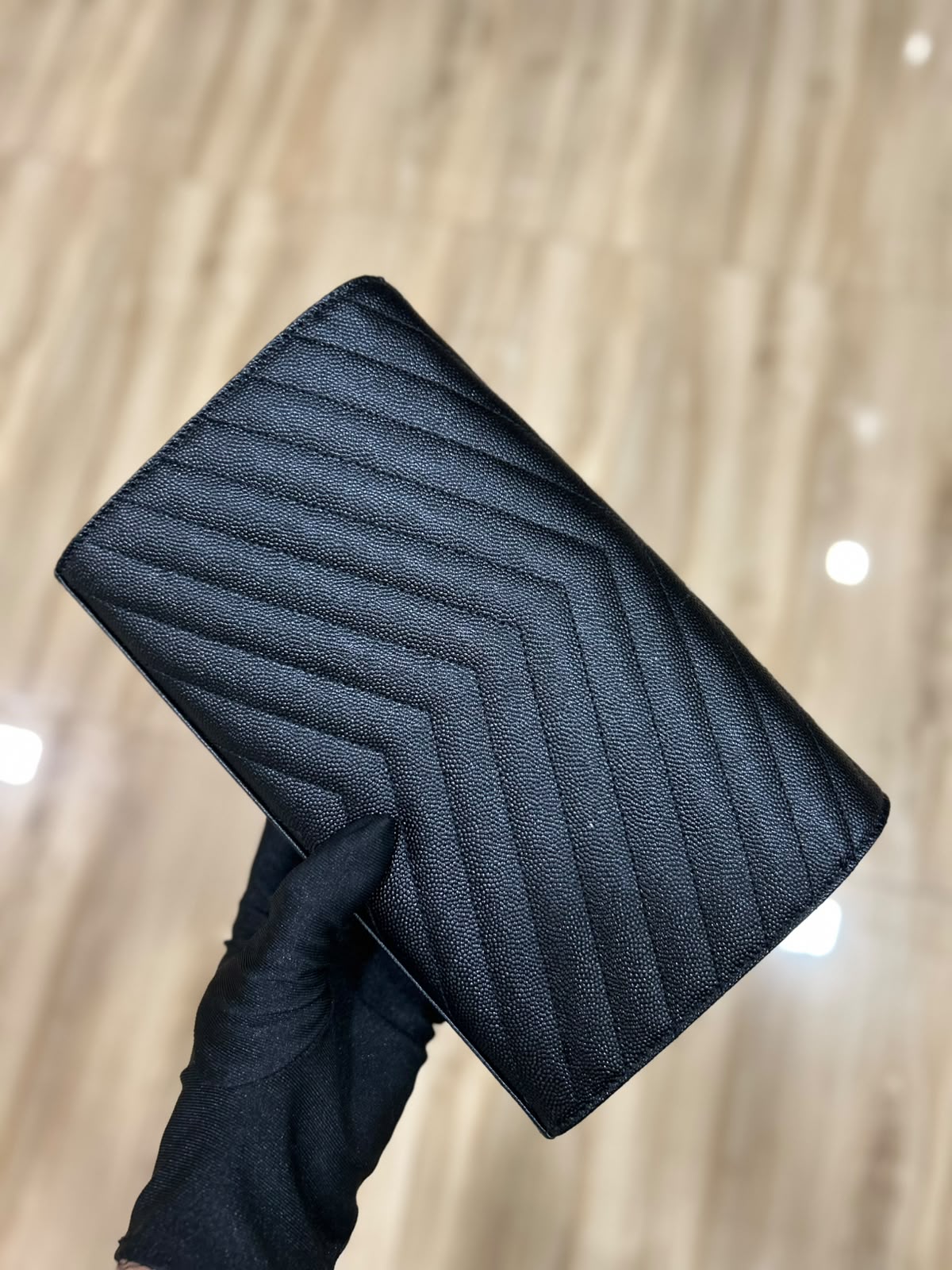 YSL DOMINO CALF LEATHER