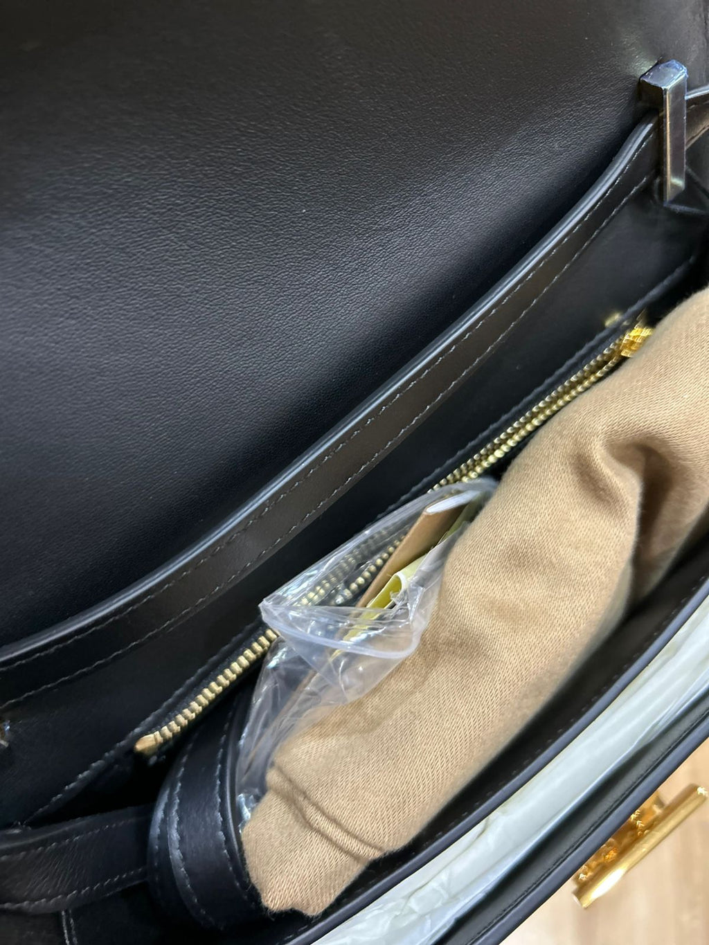 BURBERRY TB NOVACHECK FLAP BAG LEATHER