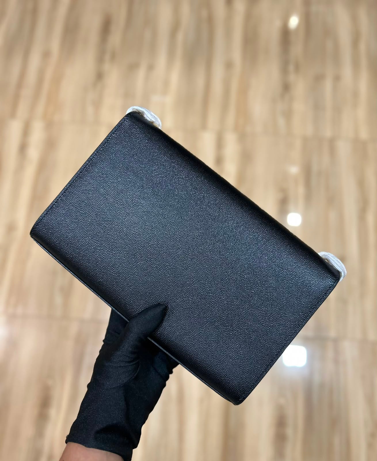 YSL MEDIUM CHAIN TEXTURED CALFSKIN CROSSBODY